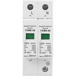 Dispositif De Protection Contre Les Surtensions De Maison, 1 Pièces 220V 2P 40KA -Douille Soldes Boutiquec 91407139 5