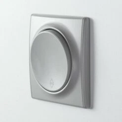 Interrupteur Va-et-vient Simple, Encastré, Avec Plaque De Finition Florence Gris -Douille Soldes Boutiquec 91583311 4