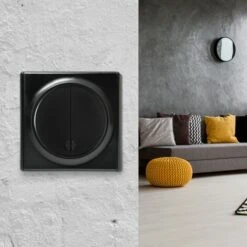 Interrupteur Va-et-vient, Double, Encastré, Avec Plaque De Finition Florence Noir -Douille Soldes Boutiquec 91583318 3