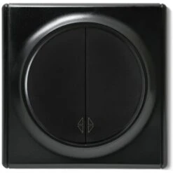 Interrupteur Va-et-vient, Double, Encastré, Avec Plaque De Finition Florence Noir -Douille Soldes Boutiquec 91583318 4