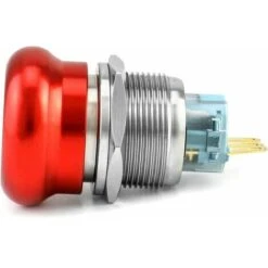 Rose Bouton Arret Urgence En Acier Inoxydable 22mm 12-220V 3A 1NO 1NC Avec Prise De Connexion -Douille Soldes Boutiquec 91751143 5
