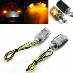 2x 12V 6LED Voyant Petit, Voyant Pour Interrupteur Et Prise, Clignotant Universel Moto Mini Petit Des Indicateurs Tour Signaux Étanche Pour Moto Motocyclette Bicyclette Scooter Quad Cruiser Hors Route