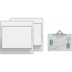 Interrupteur Sans Fil Auto-alimenté, Télécommande Sans Fil Pour Lumières Et Appareils électriques, étanche Et Sûr, Peut être Installé Directement (1 To 2)