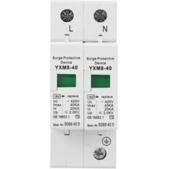 220V 40KA 2P Parafoudre,Voltage Surge Arrester Device Dispositif De Contre Les Surtensions De Protection Contre Les Surtensions De Maison -Douille Soldes Boutiquec 93257669 5