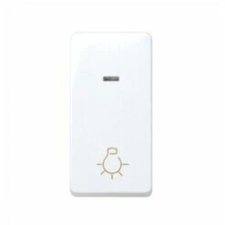 Simon 27 WHITE 27161-64 étroit Bouton Lumineux étroit