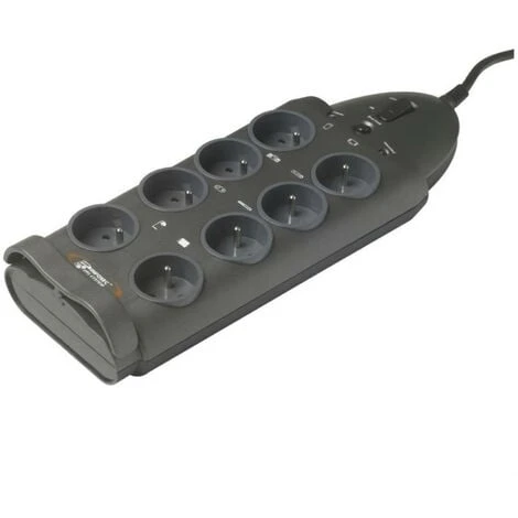 INFOSEC - S8 - Parasurtenseur 8 Prises FR - Garantie 2 Ans 1 INFOSEC - S8 - Parasurtenseur 8 Prises FR - Garantie 2 Ans