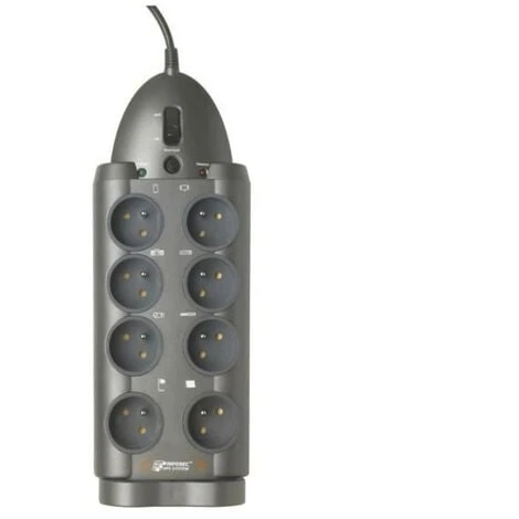 INFOSEC - S8 - Parasurtenseur 8 Prises FR - Garantie 2 Ans 2 INFOSEC - S8 - Parasurtenseur 8 Prises FR - Garantie 2 Ans – Image 2