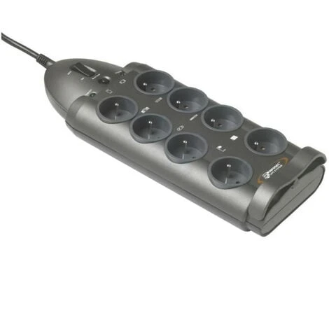 INFOSEC - S8 - Parasurtenseur 8 Prises FR - Garantie 2 Ans 3 INFOSEC - S8 - Parasurtenseur 8 Prises FR - Garantie 2 Ans – Image 3