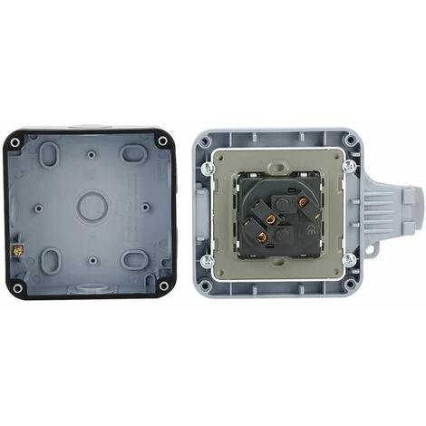 Prise Extérieure IP66 étanche Prise Murale étanche à La Poussière Prise Extérieure Prise De Jardin Avec Couvercle 4 Prise Extérieure IP66 étanche Prise Murale étanche à La Poussière Prise Extérieure Prise De Jardin Avec Couvercle – Image 4