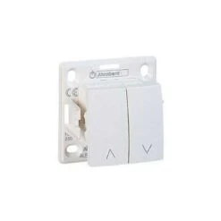 Poussoir Volet Roulant Blanc 10A 250V Pose Saillie Sans Cadre Borne Auto ALREA SCHNEIDER ELECTRIC ALB61199