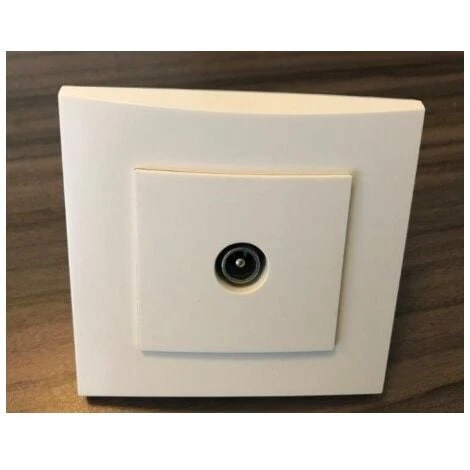 Prise TV Simple Blanche 1 Sortie Mâle 9.52mm Encastrée Fixation Vis Complète Avec Plaque De Finition ALTERNATIVE ELEC AE52012-P 2 Prise TV Simple Blanche 1 Sortie Mâle 9.52mm Encastrée Fixation Vis Complète Avec Plaque De Finition ALTERNATIVE ELEC AE52012-P – Image 2