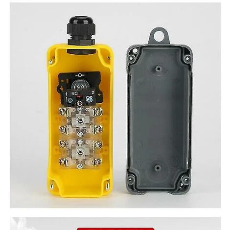 Bouton D'arrêt D'urgence, Boîte De Commutation De Télécommande De Grue T-2M Commutateur De Hayon De Voiture Commutateur De Bouton De Conduite De Grue 2 Bouton D'arrêt D'urgence, Boîte De Commutation De Télécommande De Grue T-2M Commutateur De Hayon De Voiture Commutateur De Bouton De Conduite De Grue – Image 2