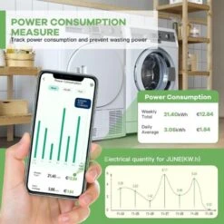 Prise WLAN Avec Mesure De La Puissance, Prise WiFi, Design Mini, Consommation D'énergie, Mesure Et Compteur De Coût énergétique, Contrôle Vocal Avec Alexa & Google Assistant Minuterie / Programme App 7 Prise WLAN Avec Mesure De La Puissance, Prise WiFi, Design Mini, Consommation D'énergie, Mesure Et Compteur De Coût énergétique, Contrôle Vocal Avec Alexa & Google Assistant Minuterie / Programme App -Douille Soldes Boutiquec 95904663 3