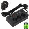 Multiprise Professionnelle, Prise 3 Voies, Protection De Sécurité, Prise Multiple Avec 5 USB, Protection Contre Les Surtensions, Pour Cuisine, Bureau, Smartphones, Tablettes