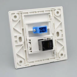 Interface Fibre Optique SC, Prise Murale, Panneau Jack Réseau RJ45, Type Connecto1 -Douille Soldes Boutiquec 99409760 5