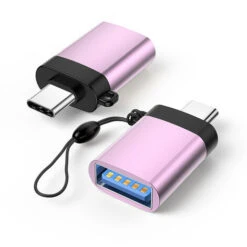 Adaptateur USB C Vers USB 3.0 (Pack De 2), Adaptateur USB C Mâle Vers USB 3.0 Femelle Compatible Avec Téléphone, Ordinateur Portable, PC (Argent) -Douille Soldes Boutiquec 99809721 4